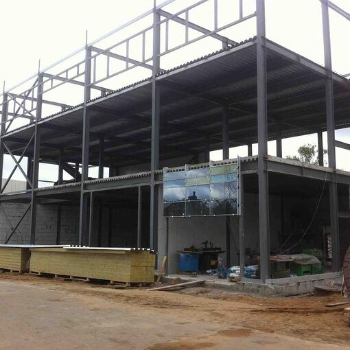 Завершен монтаж металлоконструкций