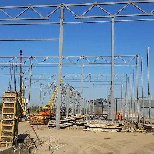 Установка металлоконструкций 