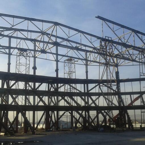 Монтаж конструкций Спортивного-культурного центра