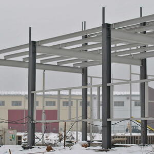 Закончен монтаж металлоконструкций