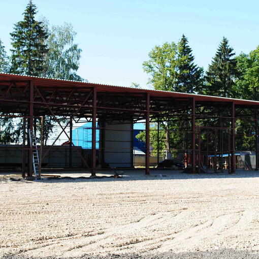 Завершена работа над монтажом металлоконструкций